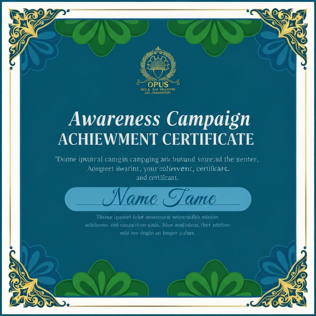 Awareness Campaign Achievement